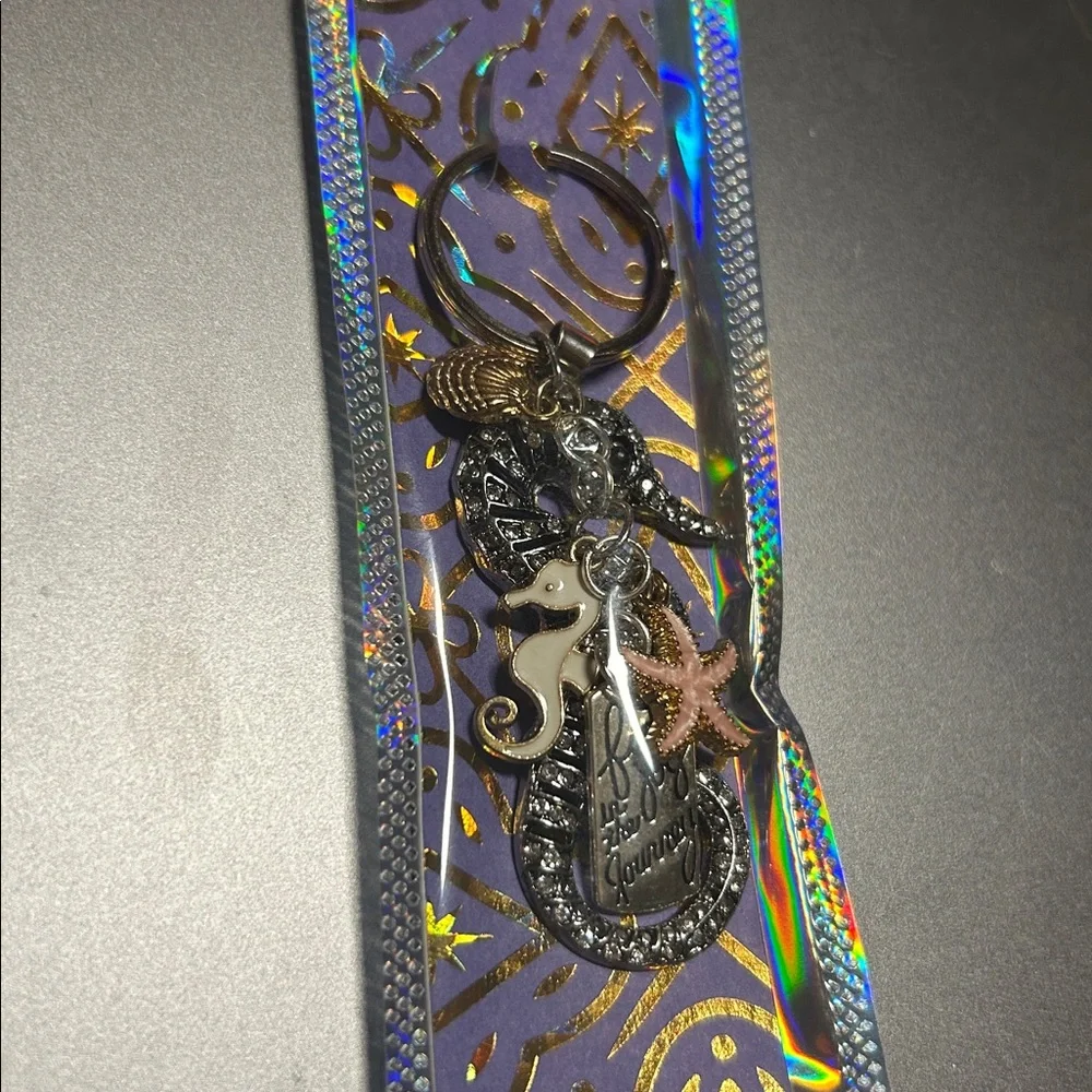 Silver‎ “Find Joy in the Journey” keychain